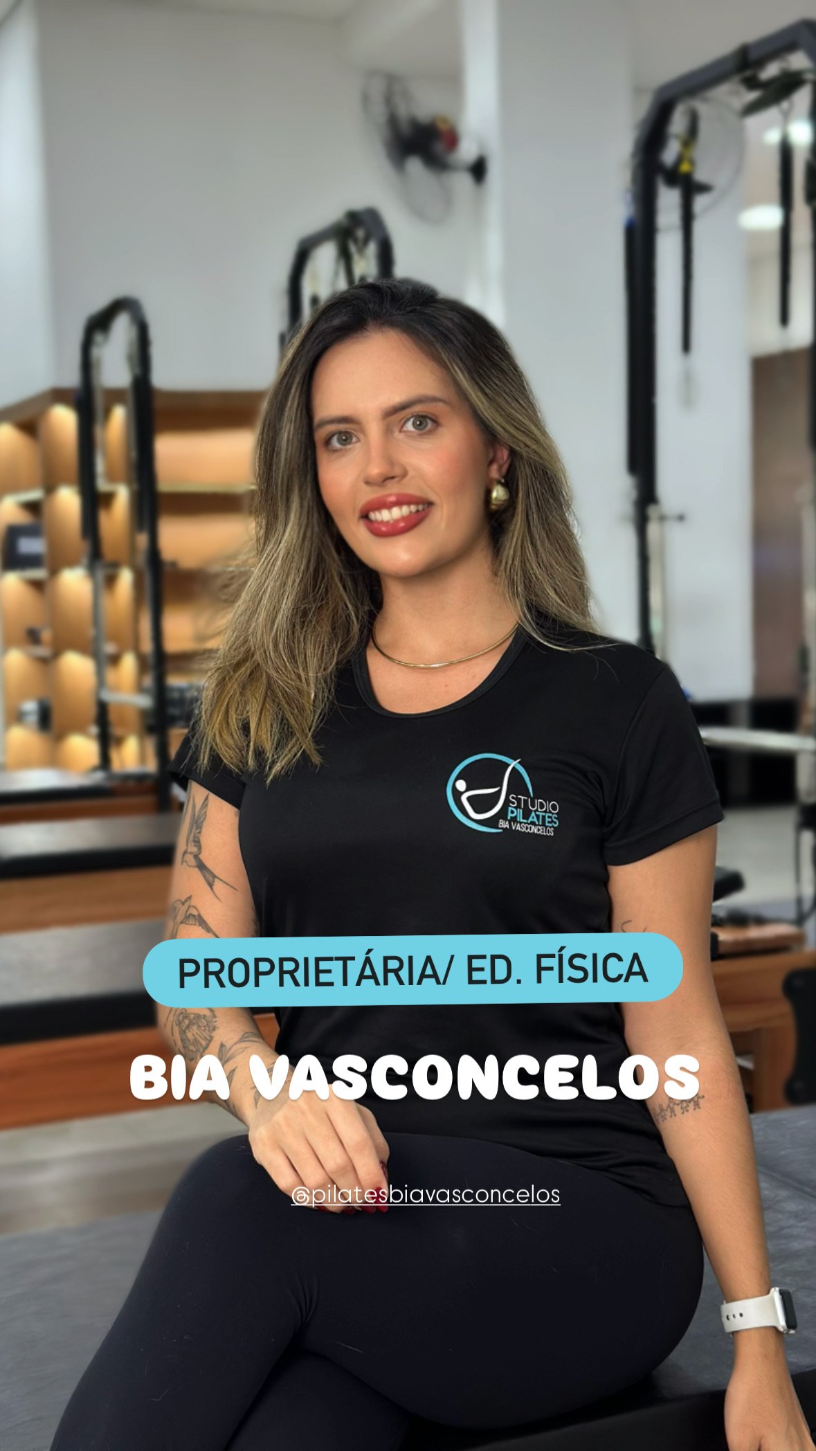 Bia Vasconcelos - Fisioterapeuta no Studio Pilates Bia Vasconcelos